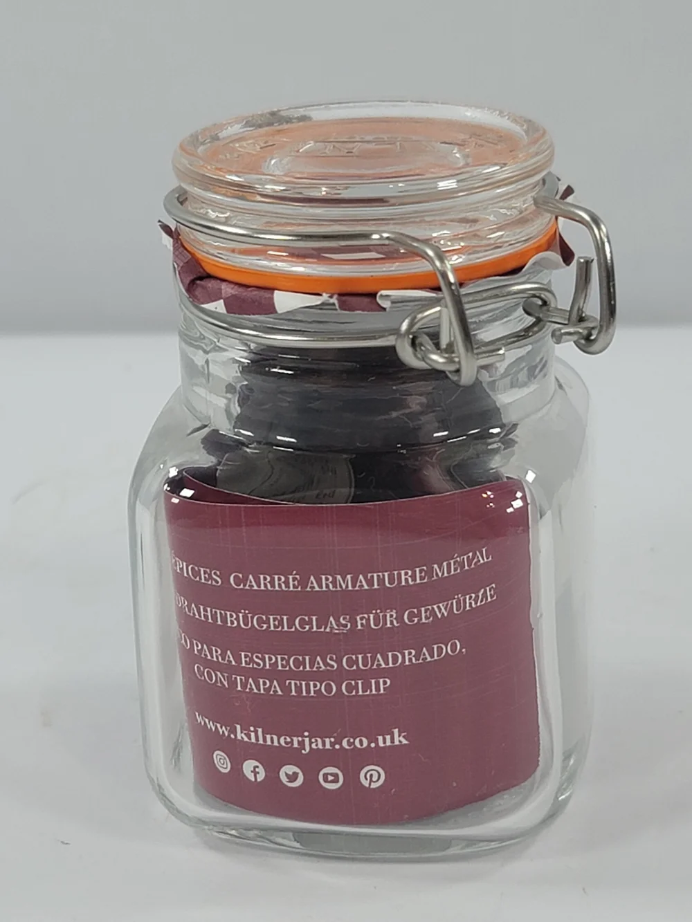Kilner Square Swing Clip Top Spice Jar 70 ml